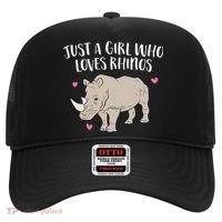 Just a Who Loves Rhinos Cute Rhinoceros Lover Hat thumb 0