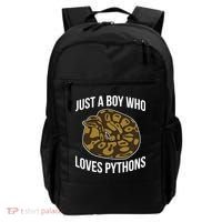 Just A Who Loves Ball Pythons Cute Ball Python Snake Gift Backpack thumb 0