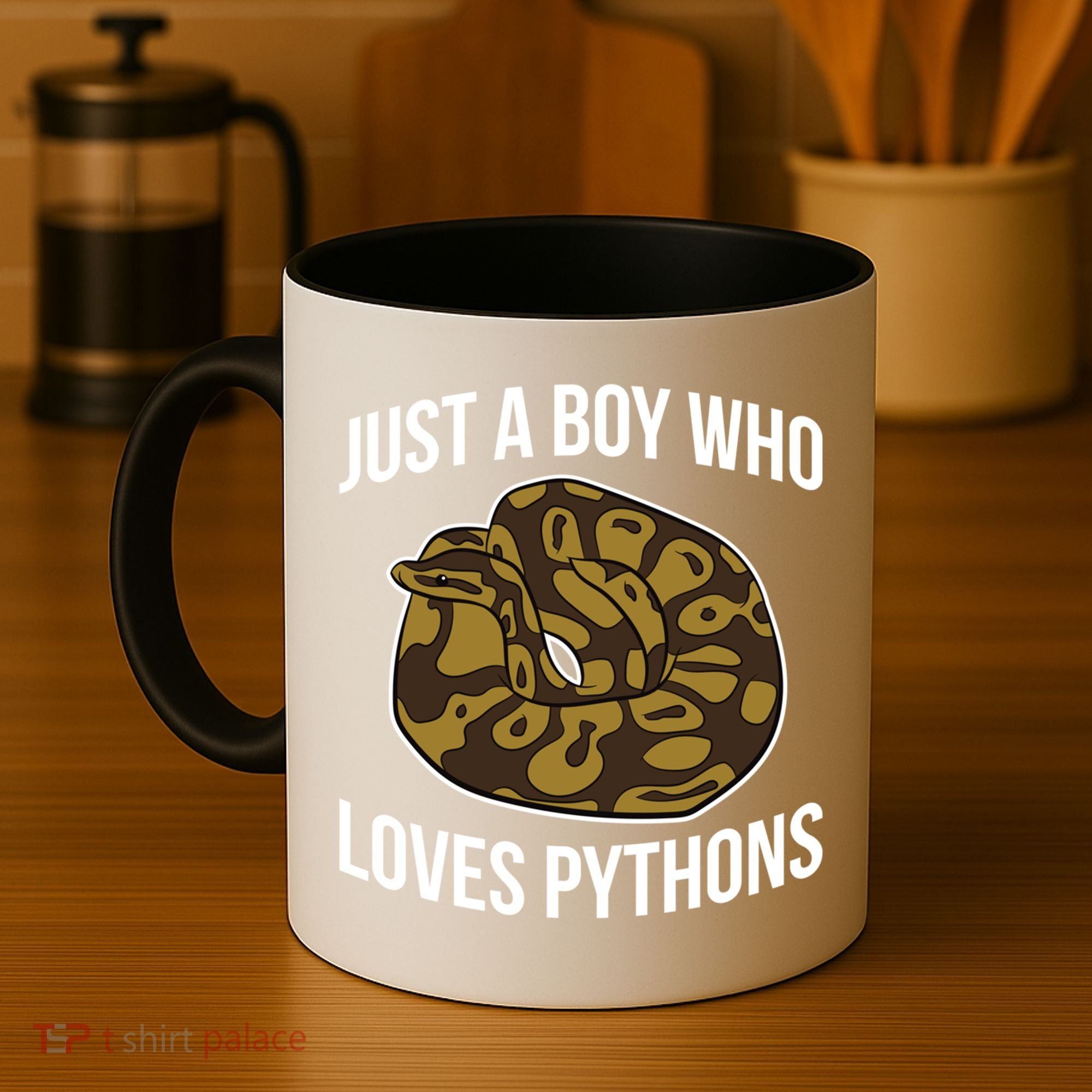 Just A Who Loves Ball Pythons Cute Ball Python Snake Gift Coffee Mug