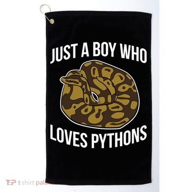 Just A Who Loves Ball Pythons Cute Ball Python Snake Gift Golf Towel