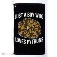 Just A Who Loves Ball Pythons Cute Ball Python Snake Gift Golf Towel thumb 0