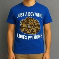 Just A Who Loves Ball Pythons Cute Ball Python Snake Gift T-Shirt thumb 3