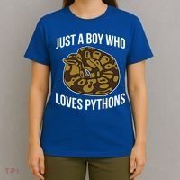 Just A Who Loves Ball Pythons Cute Ball Python Snake Gift T-Shirt thumb 4