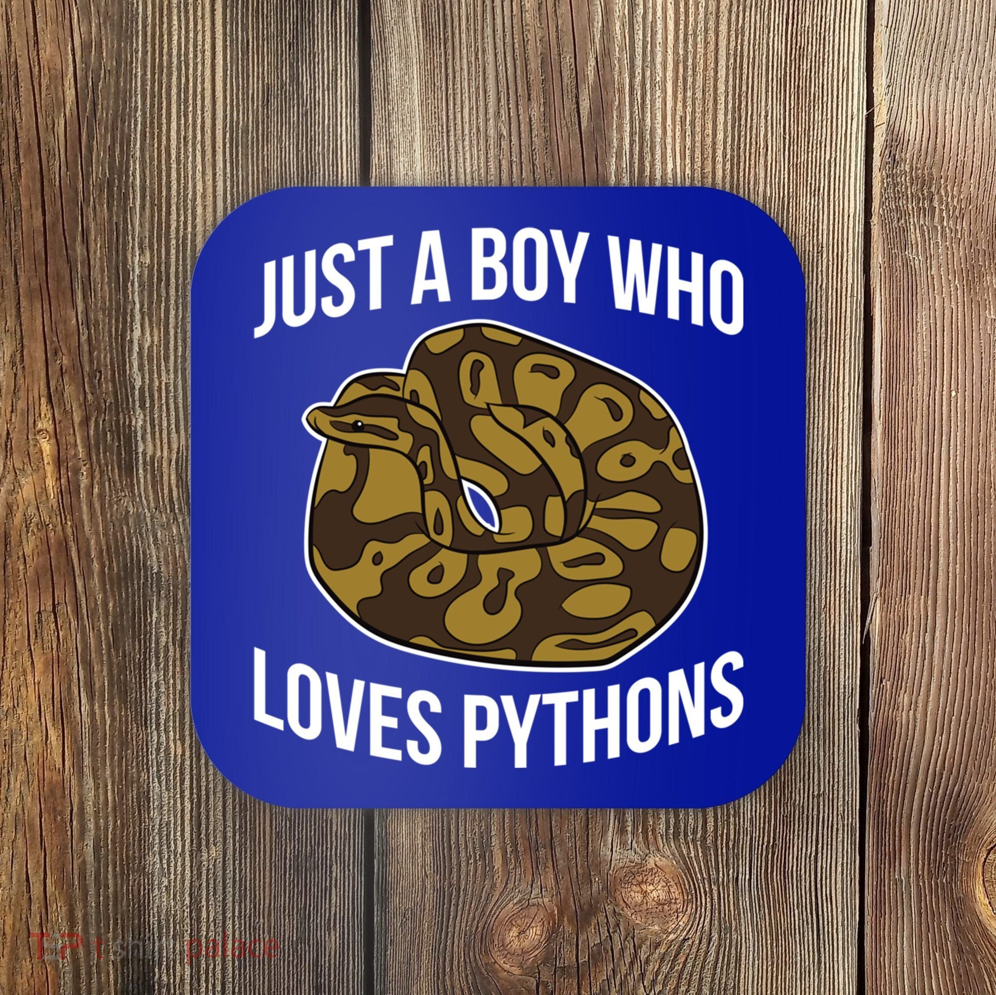 Just A Who Loves Ball Pythons Cute Ball Python Snake Gift Coaster