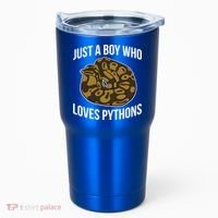 Just A Who Loves Ball Pythons Cute Ball Python Snake Gift Tumbler thumb 0
