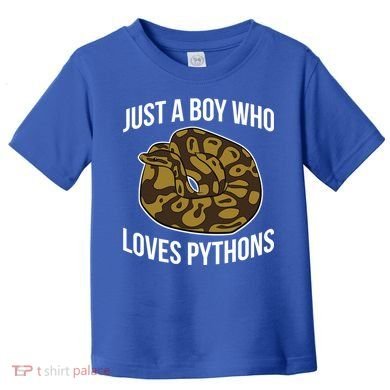 Just A Who Loves Ball Pythons Cute Ball Python Snake Gift Toddler T-Shirt