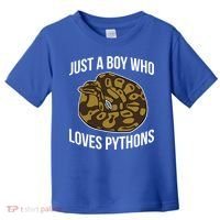 Just A Who Loves Ball Pythons Cute Ball Python Snake Gift Toddler T-Shirt thumb 0