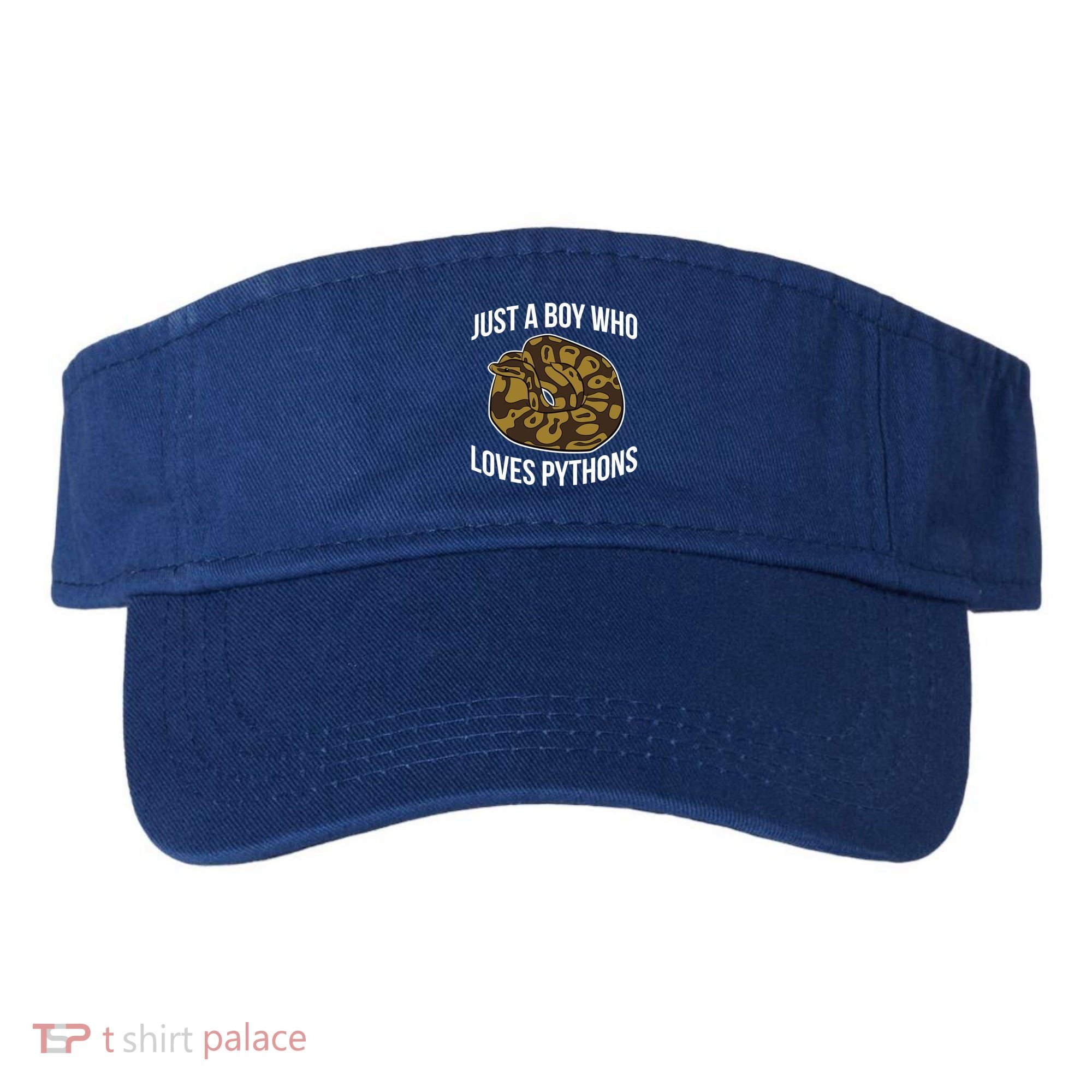 Just A Who Loves Ball Pythons Cute Ball Python Snake Gift Visor