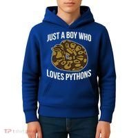 Just A Who Loves Ball Pythons Cute Ball Python Snake Gift Kids Hoodie thumb 4