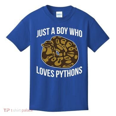 Just A Who Loves Ball Pythons Cute Ball Python Snake Gift Kids T-Shirt