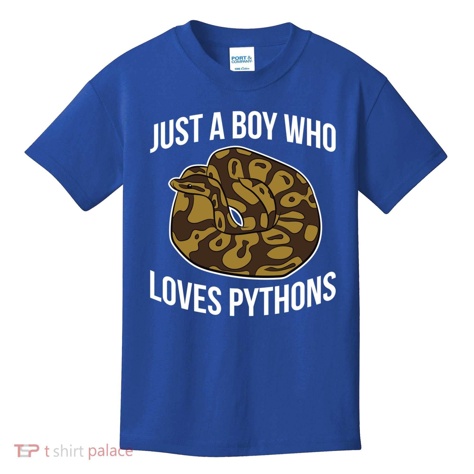 Just A Who Loves Ball Pythons Cute Ball Python Snake Gift Kids T-Shirt