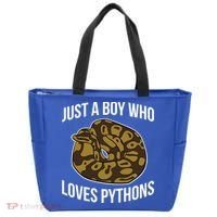 Just A Who Loves Ball Pythons Cute Ball Python Snake Gift Tote Bag thumb 0