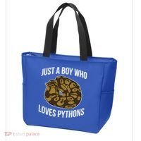 Just A Who Loves Ball Pythons Cute Ball Python Snake Gift Tote Bag thumb 3