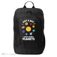 Just A Who Loves Planets & Solar System Space Science City Backpack thumb 0