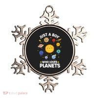 Just A Who Loves Planets & Solar System Space Science Ornament thumb 0