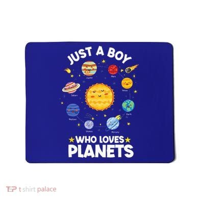 Just A Who Loves Planets & Solar System Space Science Mousepad
