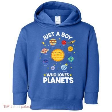 Just A Who Loves Planets & Solar System Space Science Toddler Hoodie