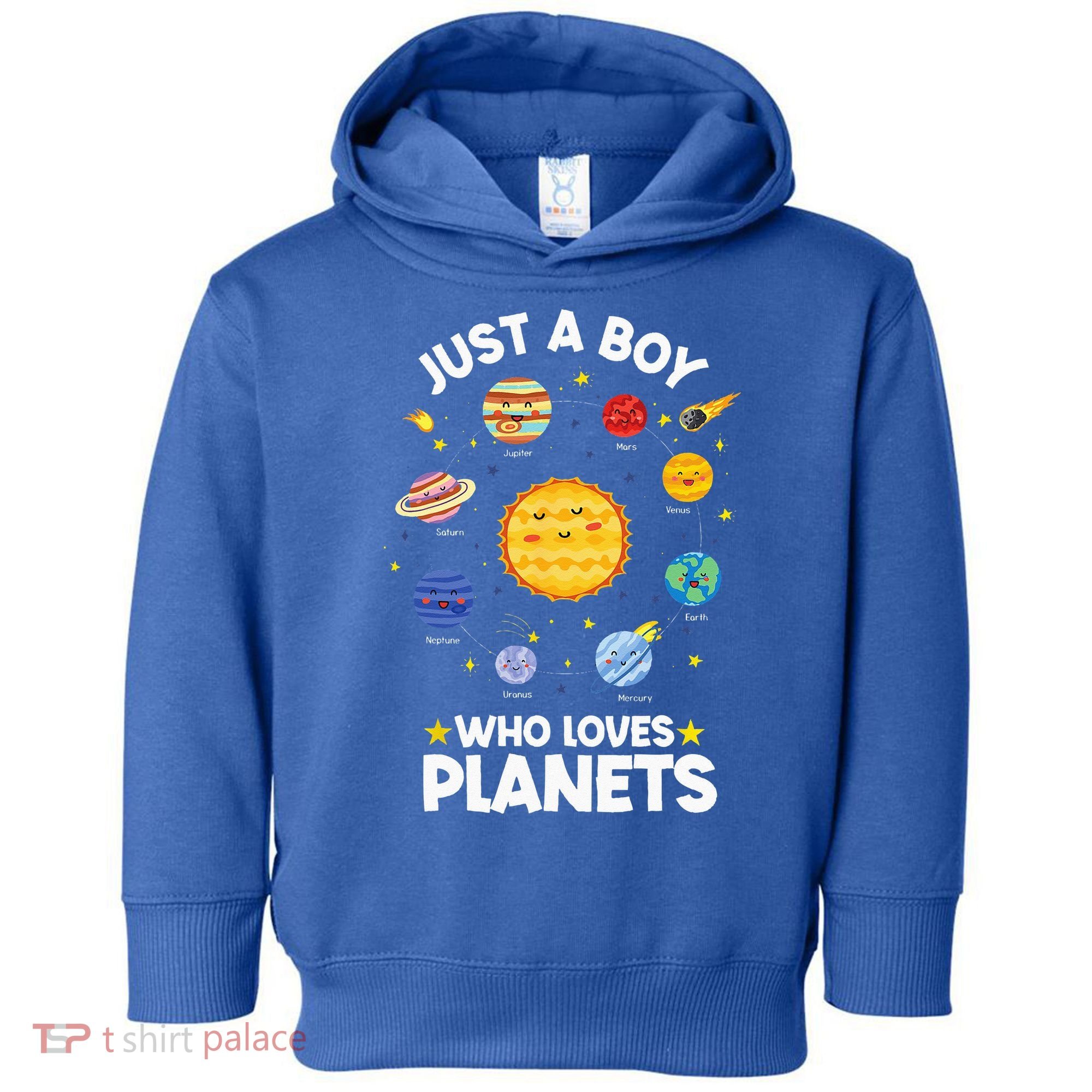 Just A Who Loves Planets & Solar System Space Science Toddler Hoodie