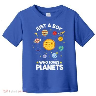 Just A Who Loves Planets & Solar System Space Science Toddler T-Shirt