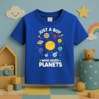 Just A Who Loves Planets & Solar System Space Science Toddler T-Shirt thumb 3