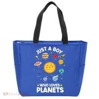 Just A Who Loves Planets & Solar System Space Science Tote Bag thumb 0