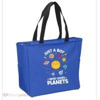 Just A Who Loves Planets & Solar System Space Science Tote Bag thumb 2
