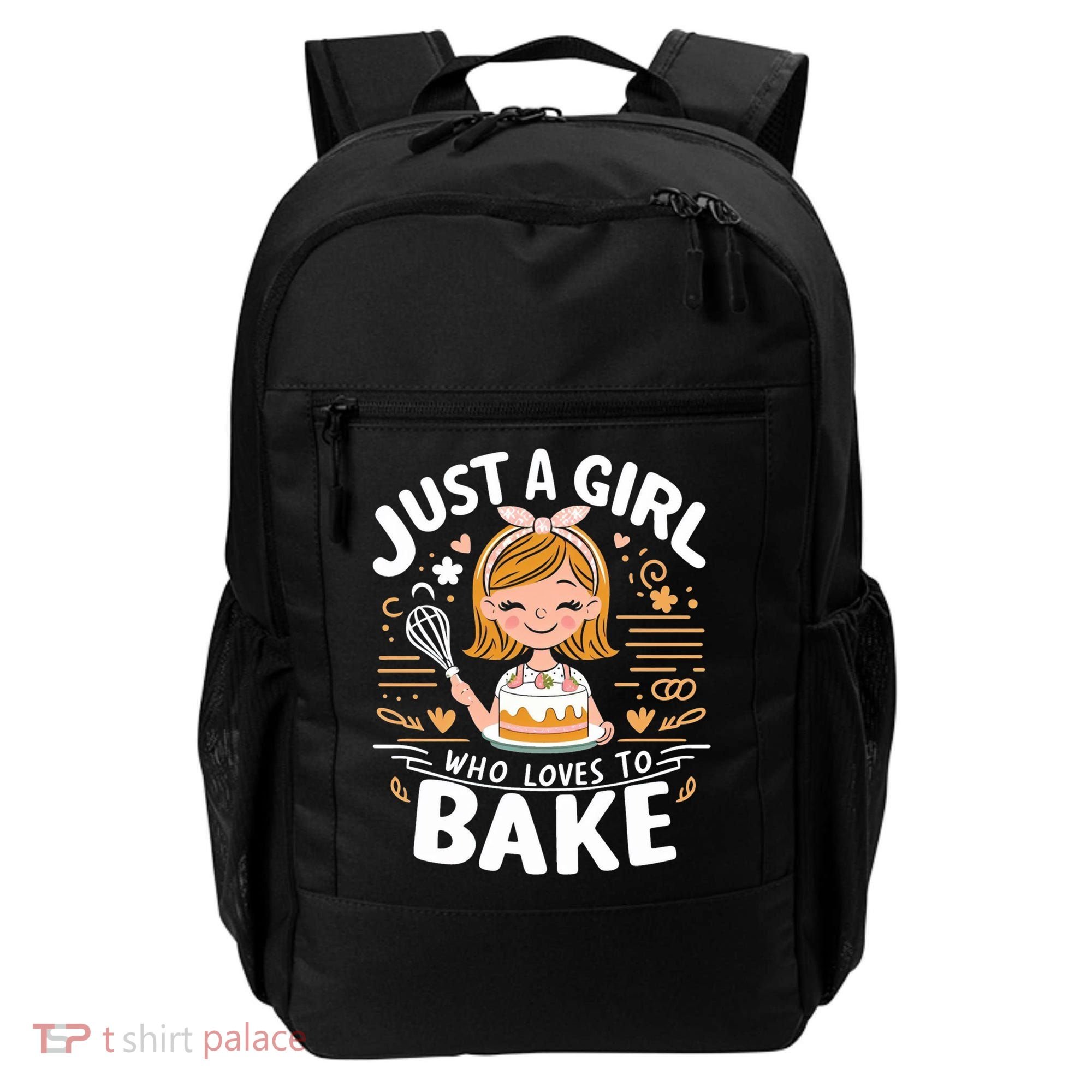 Just A Who Loves To Bake Cute Baking Lover Graphic Gift Backpack