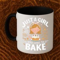 Just A Who Loves To Bake Cute Baking Lover Graphic Gift Coffee Mug thumb 2