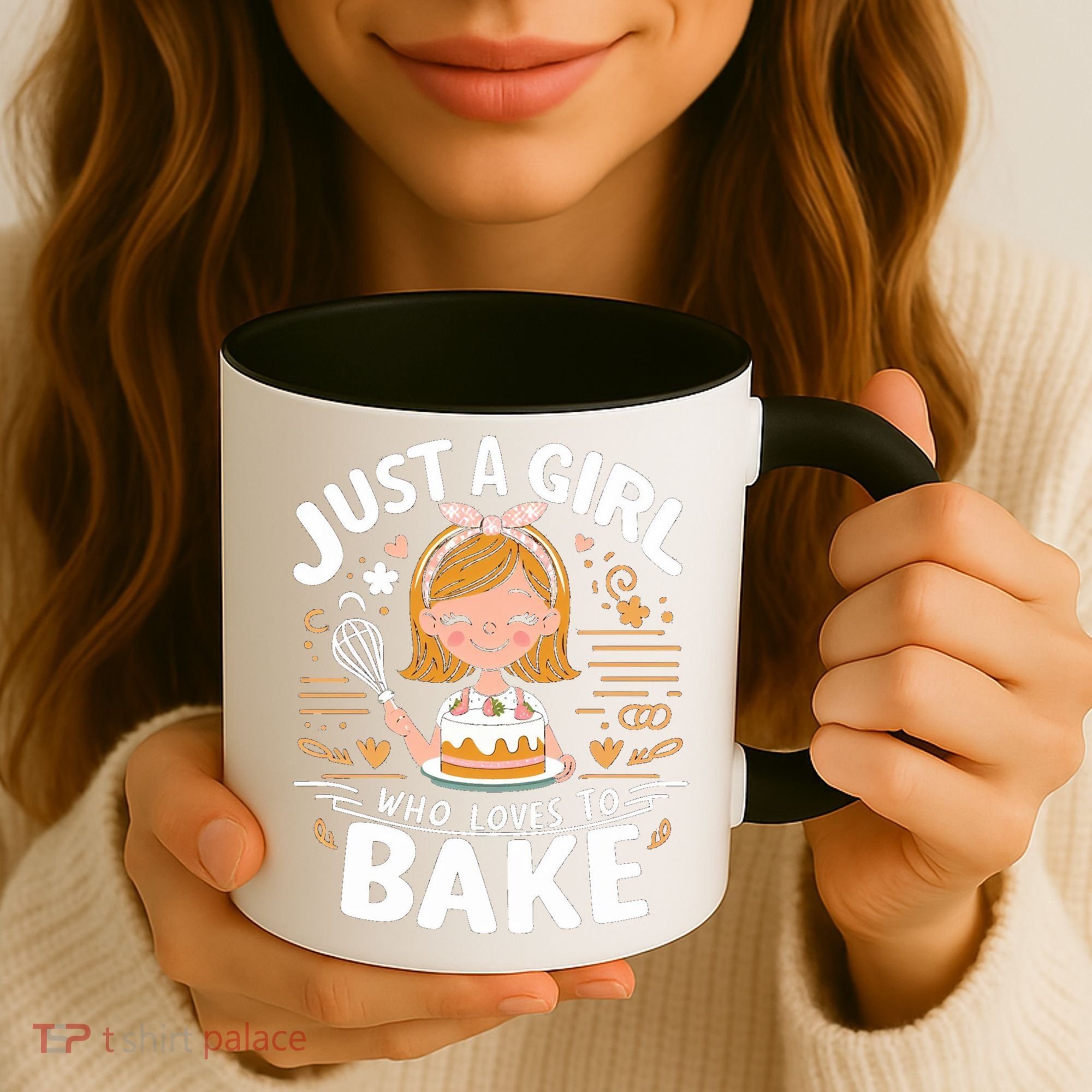 Just A Who Loves To Bake Cute Baking Lover Graphic Gift Coffee Mug