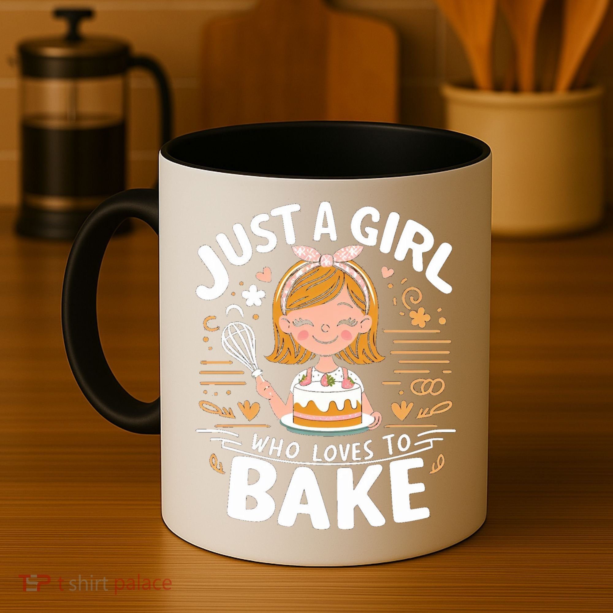 Just A Who Loves To Bake Cute Baking Lover Graphic Gift Coffee Mug