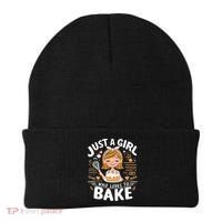 Just A Who Loves To Bake Cute Baking Lover Graphic Gift Beanie thumb 0