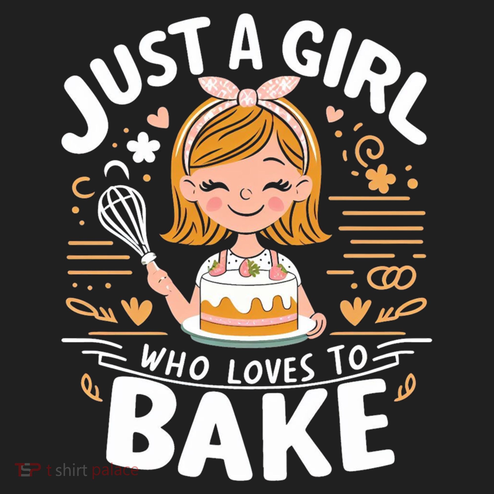 Just A Who Loves To Bake Cute Baking Lover Graphic Gift Hat