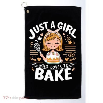 Just A Who Loves To Bake Cute Baking Lover Graphic Gift Golf Towel