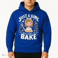 Just A Who Loves To Bake Cute Baking Lover Graphic Gift Hoodie thumb 2