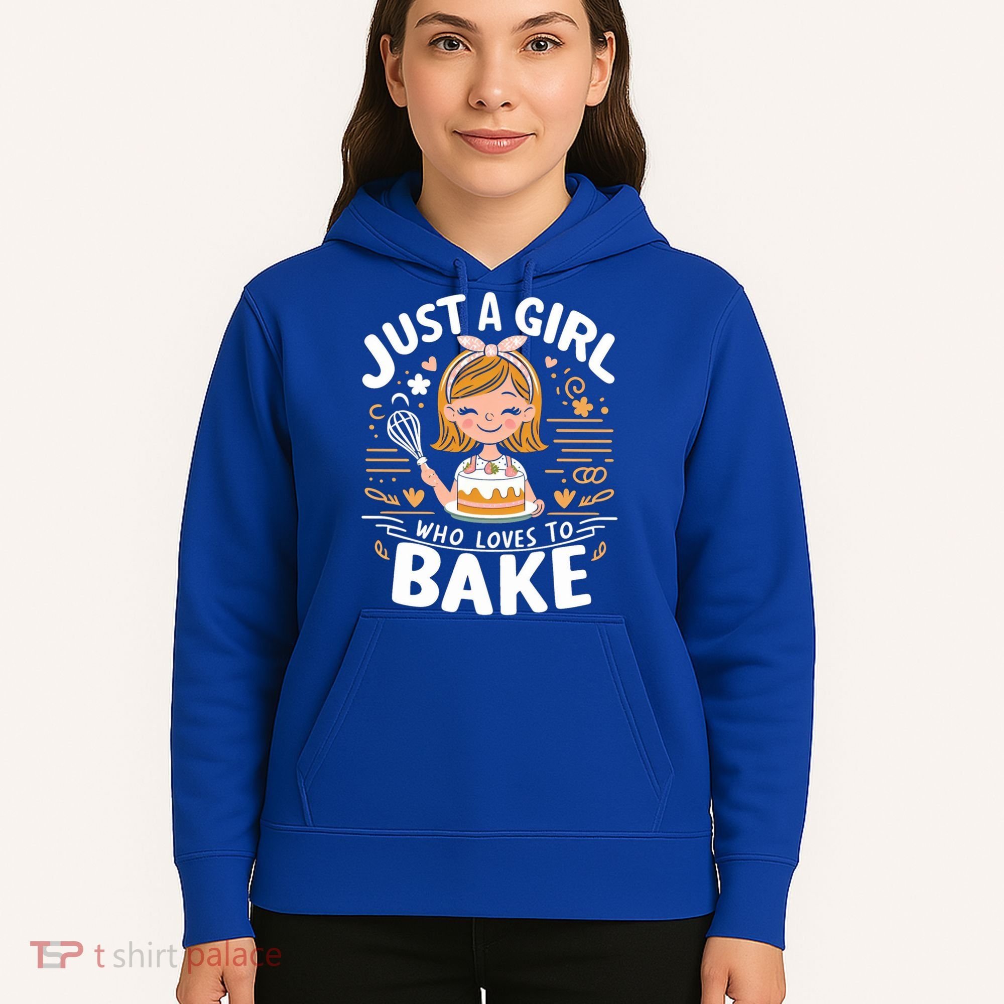 Just A Who Loves To Bake Cute Baking Lover Graphic Gift Hoodie