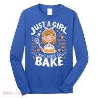 Just A Who Loves To Bake Cute Baking Lover Graphic Gift Long Sleeve Shirt thumb 0