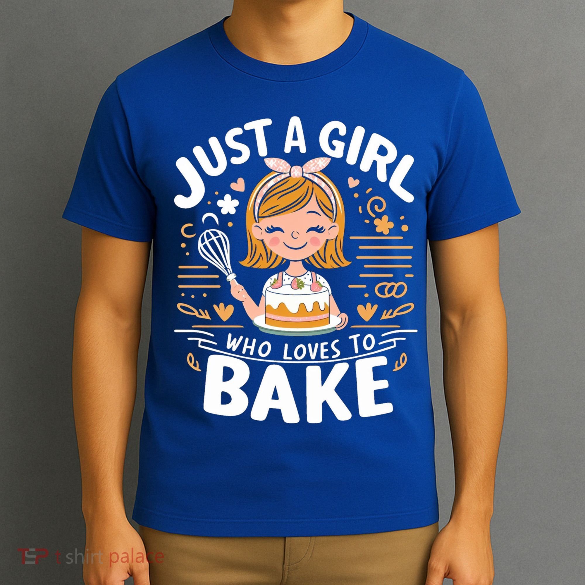 Just A Who Loves To Bake Cute Baking Lover Graphic Gift T-Shirt