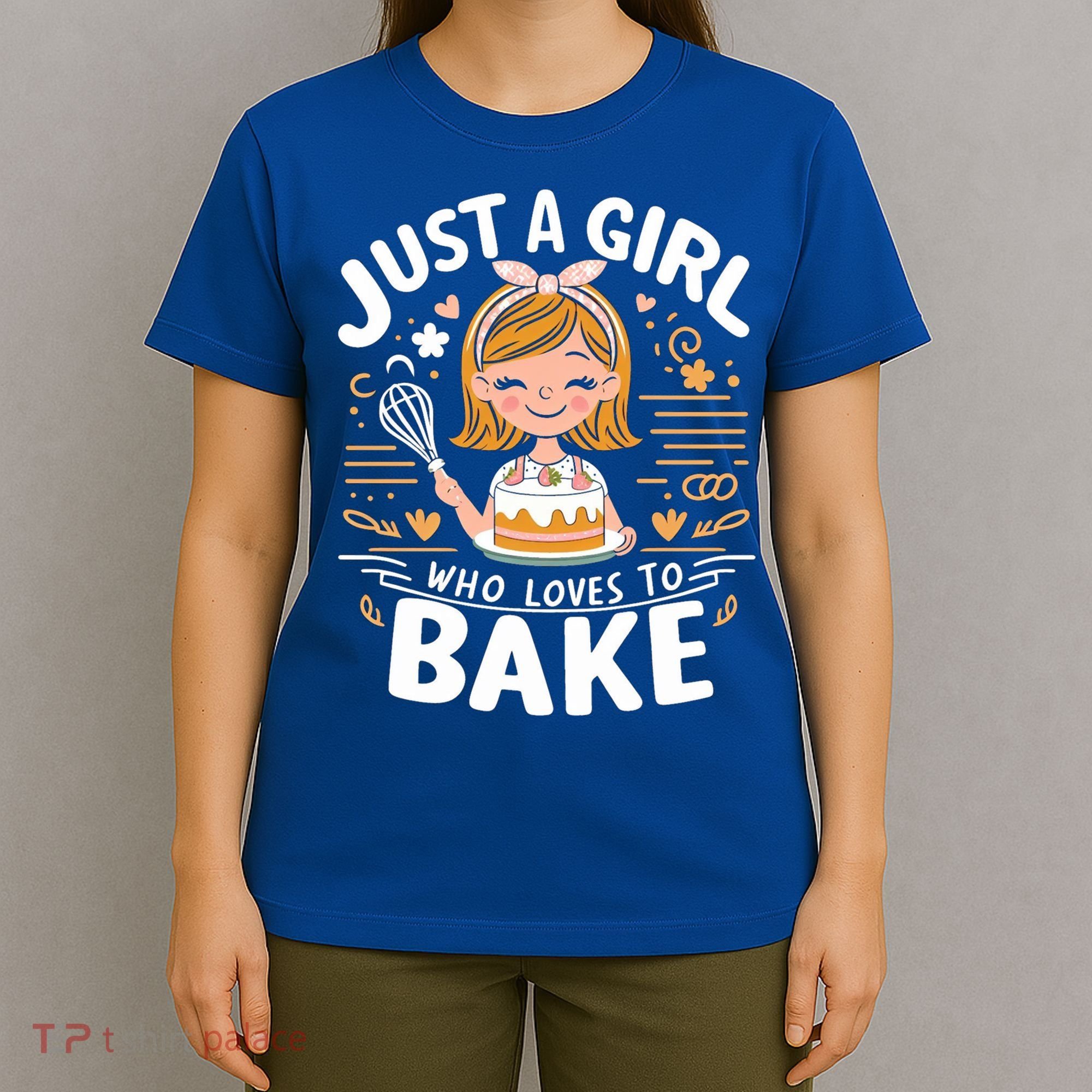 Just A Who Loves To Bake Cute Baking Lover Graphic Gift T-Shirt