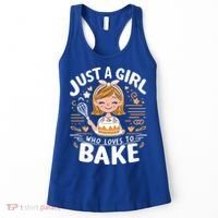 Just A Who Loves To Bake Cute Baking Lover Graphic Gift Women's Tank Top thumb 0