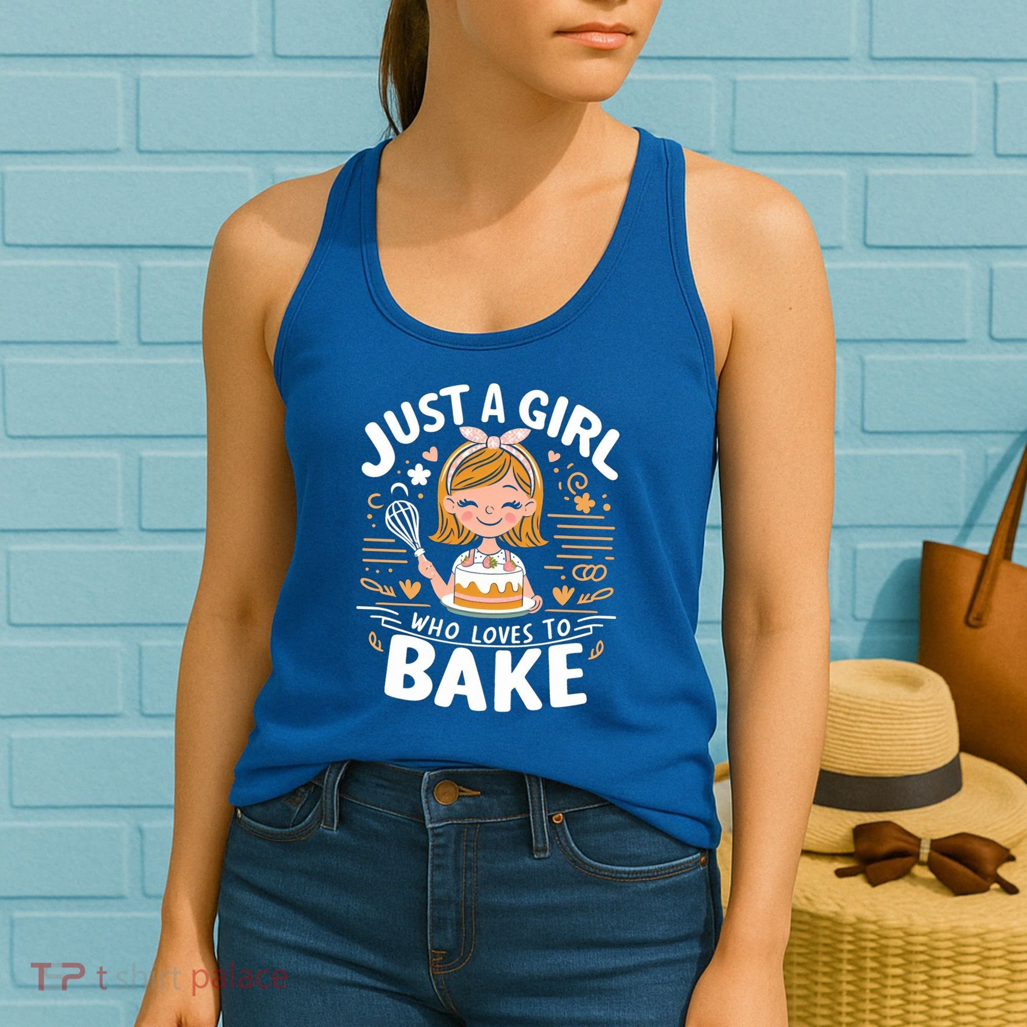Just A Who Loves To Bake Cute Baking Lover Graphic Gift Women's Tank Top