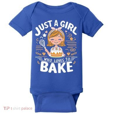 Just A Who Loves To Bake Cute Baking Lover Graphic Gift Baby Bodysuit