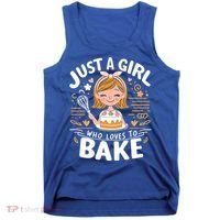 Just A Who Loves To Bake Cute Baking Lover Graphic Gift Tank Top thumb 0