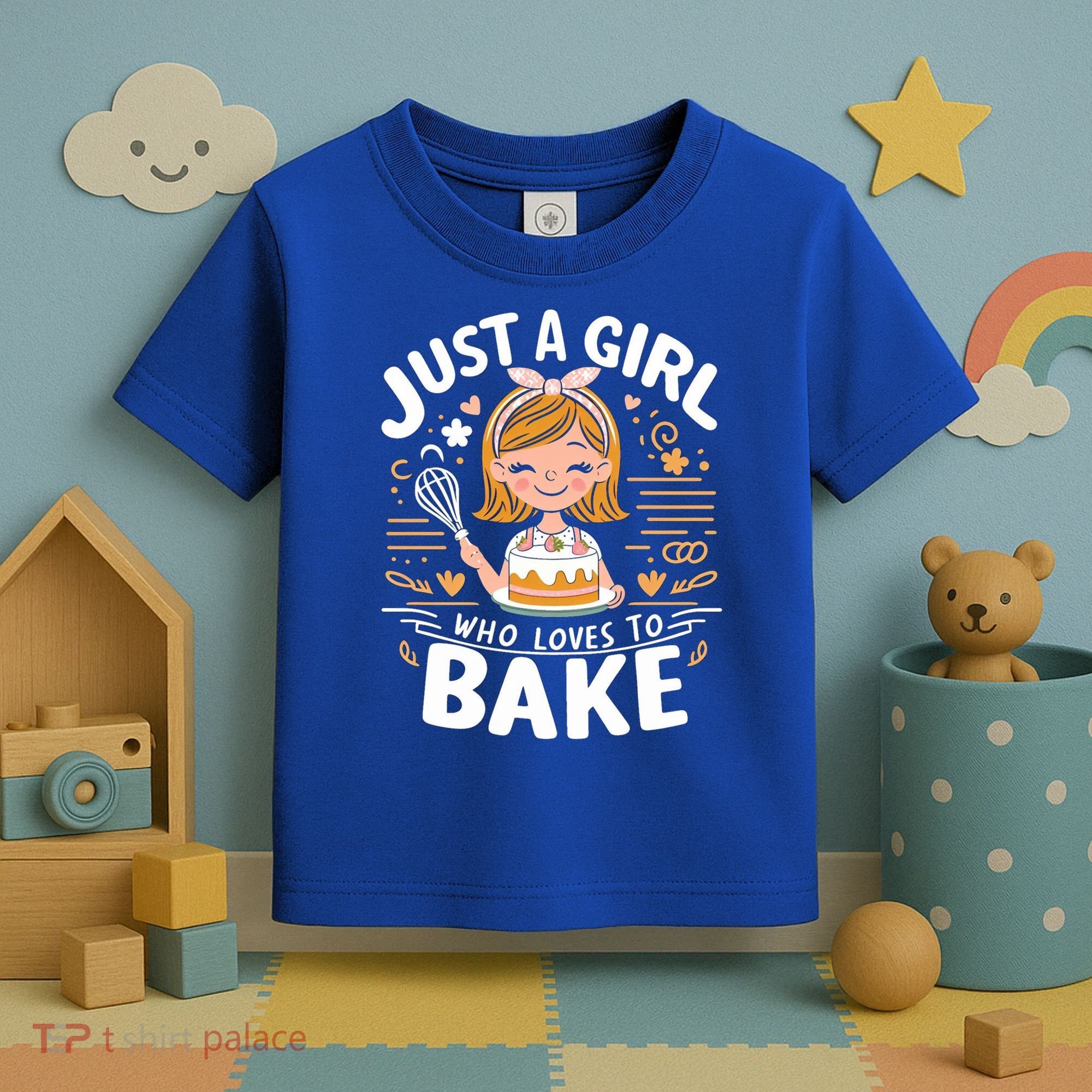 Just A Who Loves To Bake Cute Baking Lover Graphic Gift Toddler T-Shirt