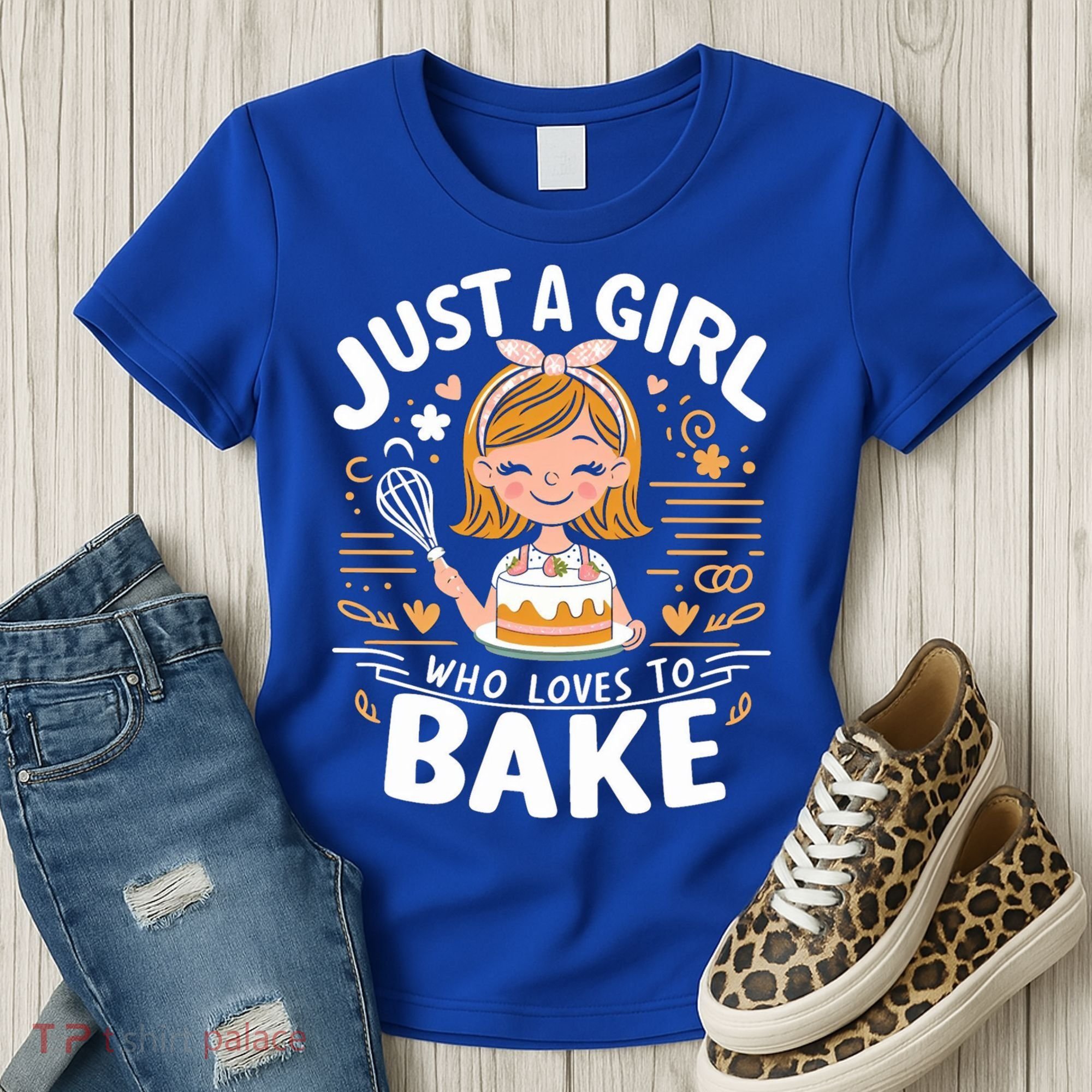 Just A Who Loves To Bake Cute Baking Lover Graphic Gift Women's T-Shirt