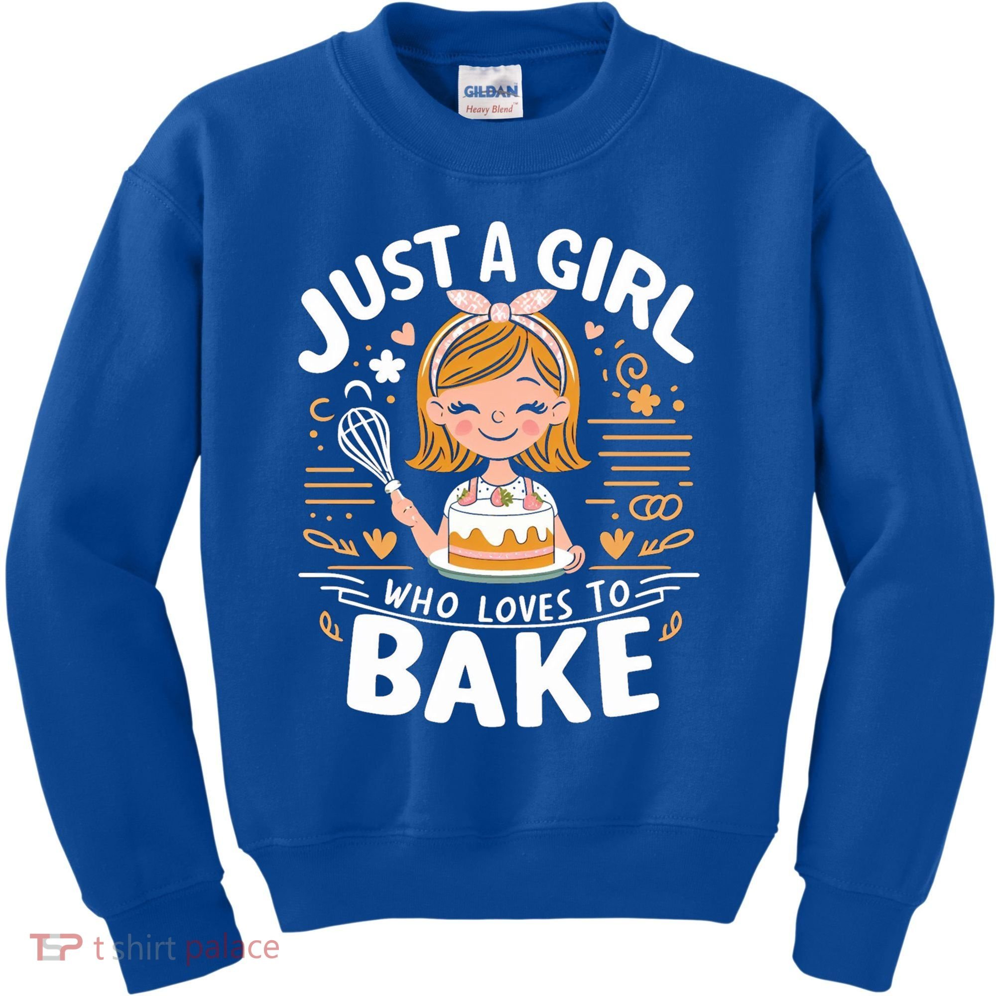 Just A Who Loves To Bake Cute Baking Lover Graphic Gift Kids Sweatshirt