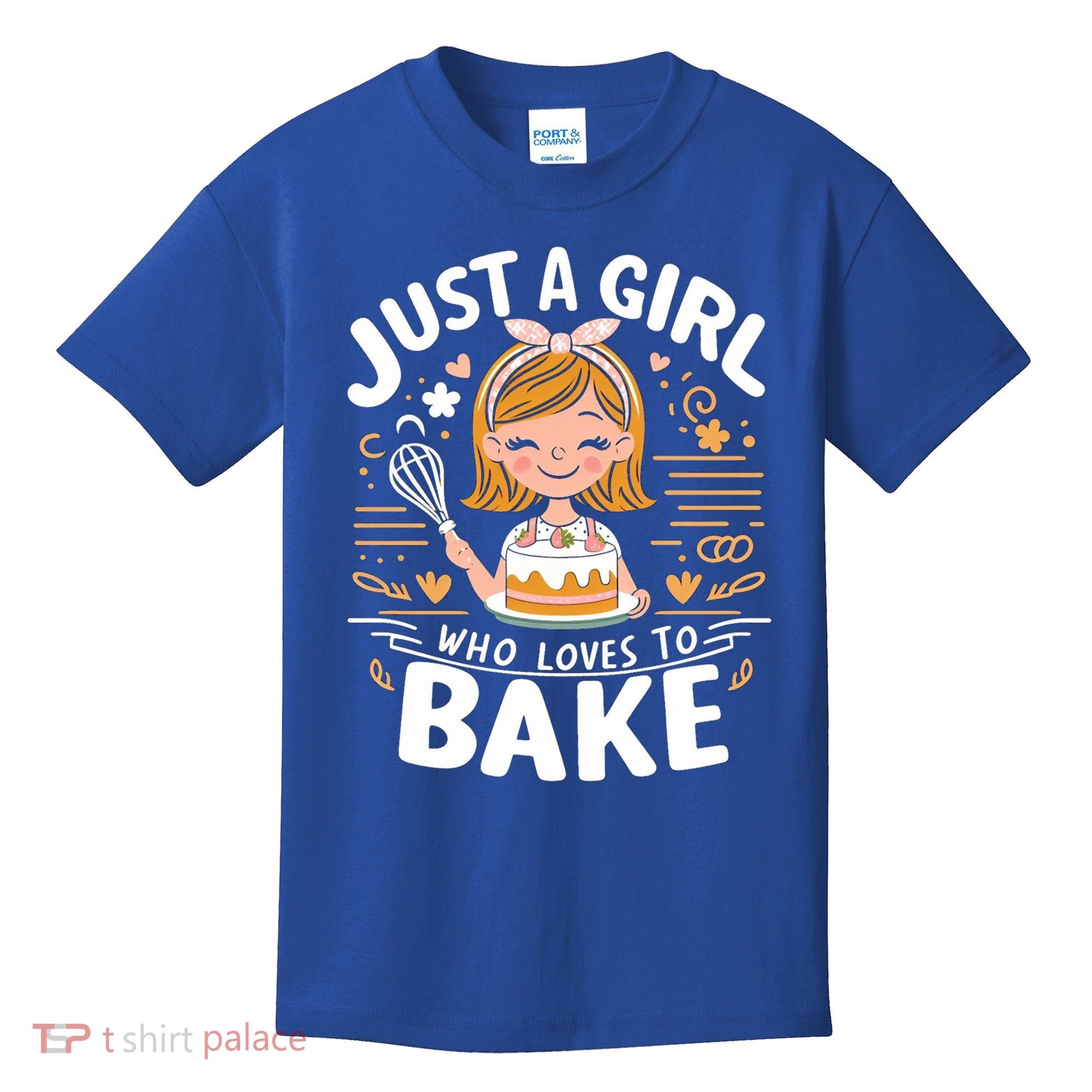 Just A Who Loves To Bake Cute Baking Lover Graphic Gift Kids T-Shirt