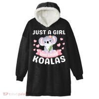 Just A  Who Loves Koala Bear Hooded Wearable Blanket thumb 0