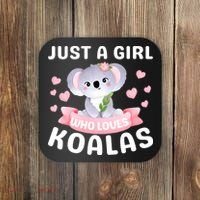 Just A  Who Loves Koala Bear Coaster thumb 0
