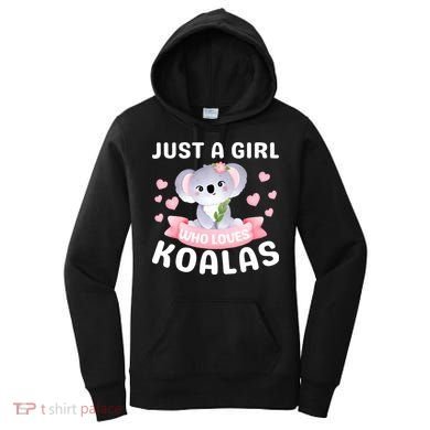 Just A  Who Loves Koala Bear Women's Hoodie