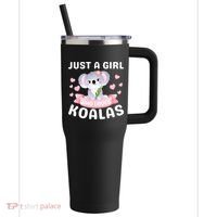 Just A  Who Loves Koala Bear 40oz Vacuum Insulated Stainless Steel Travel Tumbler thumb 0